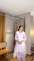 Lavender Organza Suit