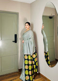 Crepe Hand-Embroidered Sari